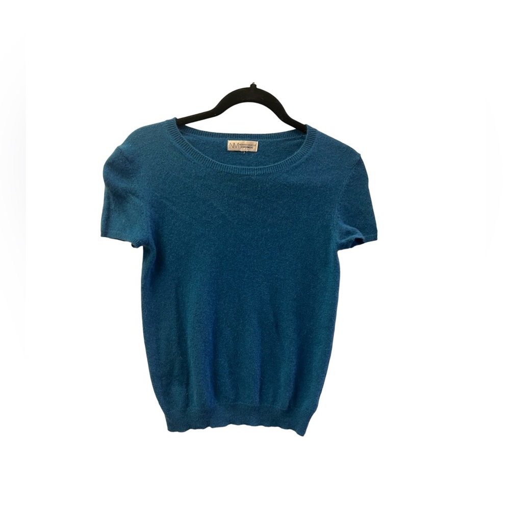 Neiman Marcus Peacock Blue Cashmere sweater M
